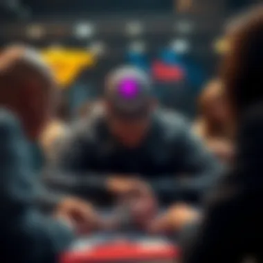 Visual representation of player psychology in poker dynamics
