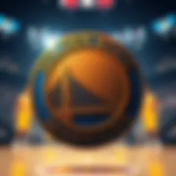 Golden State Warriors logo in a dynamic design