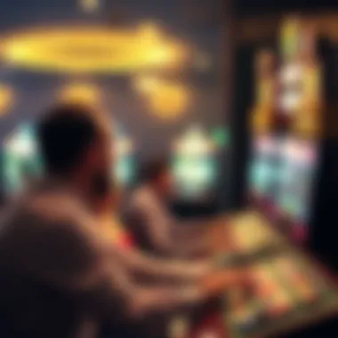 Player engaging with Caesars gaming interface