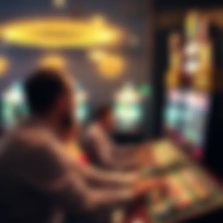 Player engaging with Caesars gaming interface