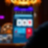 User interface of the Caesars Online App showcasing navigation features