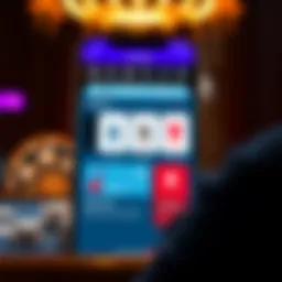 User interface of the Caesars Online App showcasing navigation features