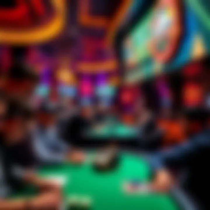 Circa Sportsbook Lounge Bettors enjoying a vibrant atmosphere in the sportsbook lounge