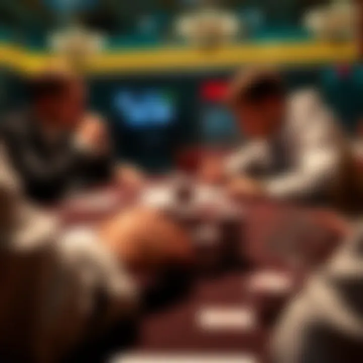 Strategic poker gameplay illustration