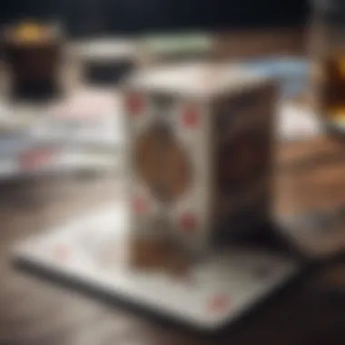 High-quality playing cards laid out on a table