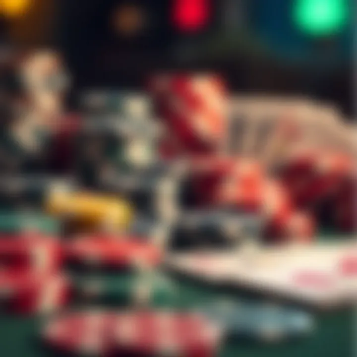 Variety of Poker Chips and Cards Various poker chips and cards displayed for selection