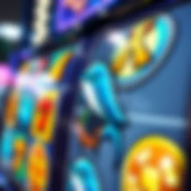 Symbols of the Dolphin Slot: A Closer Look Close-up of Dolphin slot machine reels showcasing unique symbols