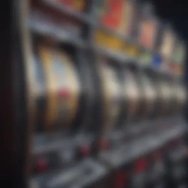 Visual Representation of Slot Machine Symbols Colorful slot machine symbols lined up