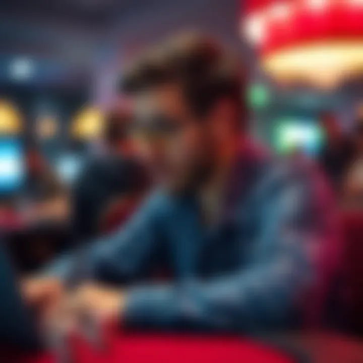 Visual representation of a user engaging in a survey for cash rewards.