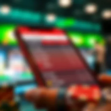 A close-up of a user-friendly mobile betting app with live odds