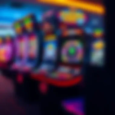 Modern Digital Gaming Machine A modern digital gaming machine with vibrant graphics and interactive features