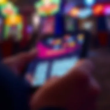 A close-up of a digital bingo card on a smartphone, showcasing modern gameplay