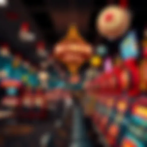 An overview of a vibrant bingo hall filled with excitement and anticipation