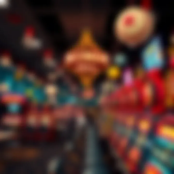 An overview of a vibrant bingo hall filled with excitement and anticipation