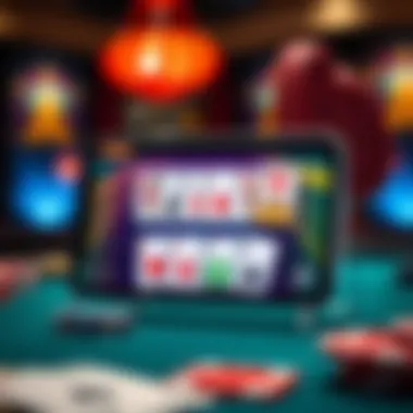 Interactive Card Game App Interface User interface showcasing a card game app