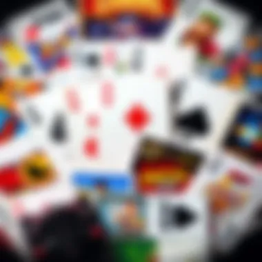 Diverse Selection of Card Game Apps Collage of popular card game apps available on mobile