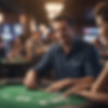 Interactive Features of Fanduel Live Dealer Overview of the Fanduel live dealer interface showing interactive elements