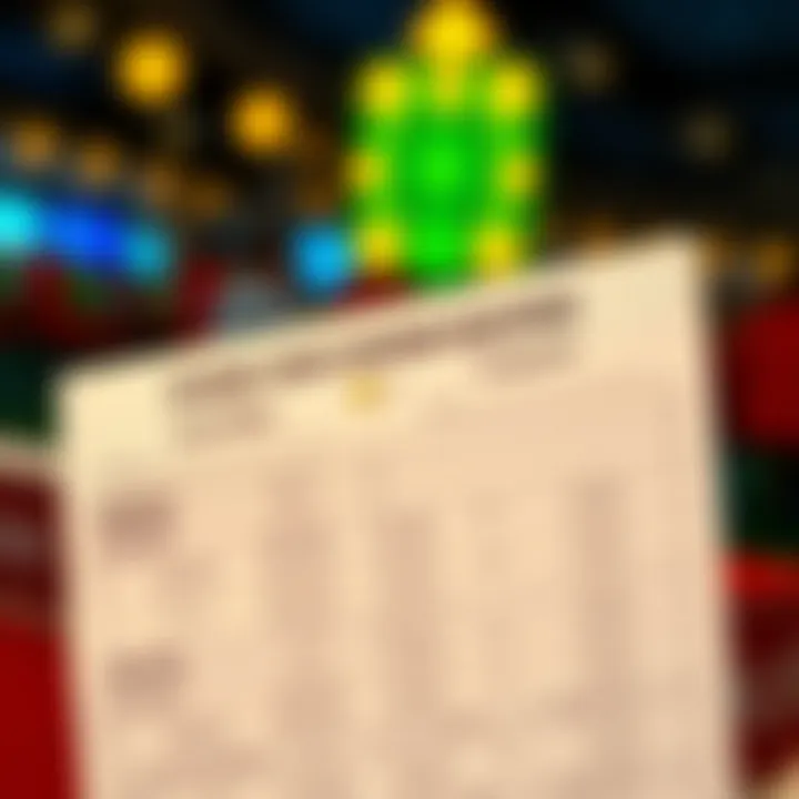 Close-up of a betting slip filled out for horse racing