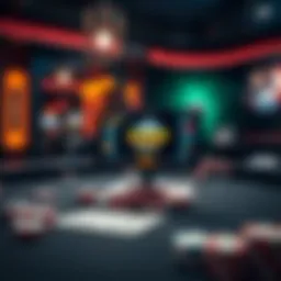 A poker table showcasing the WSOP app interface