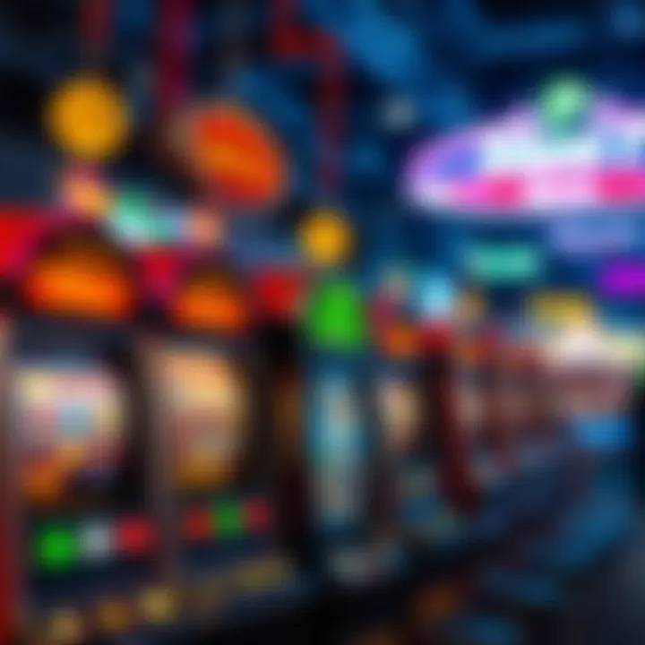 Diverse Types of Slot Games Illustration of different types of slot games available