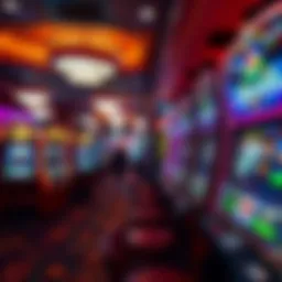 Vibrant casino gaming floor showcasing free slot machines.