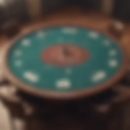 A captivating table setup for three card poker gameplay