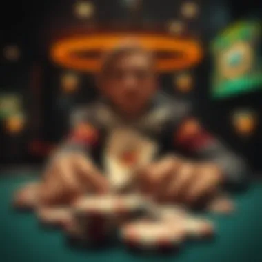 Visual representation of risk management in gambling