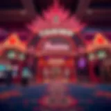 Entrance of an Indian Casino The vibrant entrance of an Indian casino