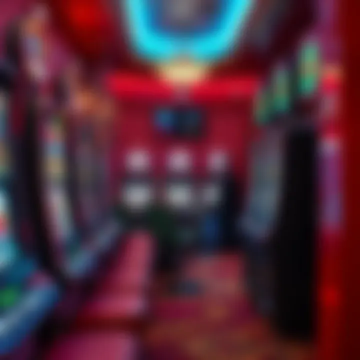 A cozy corner of a Las Vegas casino filled with penny slot machines, inviting players.