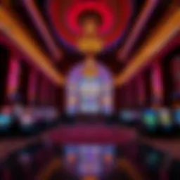 MGM Grand Detroit lobby showcasing vibrant atmosphere