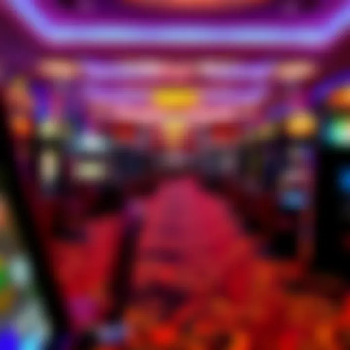 Exciting Gaming Floor at Mohegan Sun Pocono Downs The vibrant gaming floor filled with various gaming options