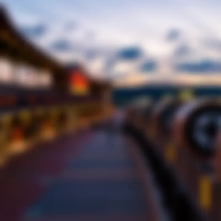 Scenic Dusk View of Mohegan Sun Pocono Downs A panoramic view of Mohegan Sun Pocono Downs at dusk