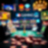 An engaging graphic showcasing a variety of gambling platforms