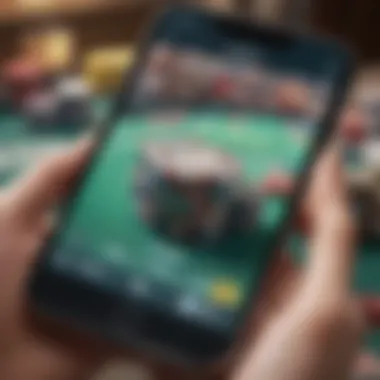 Responsible gambling practices displayed in an app