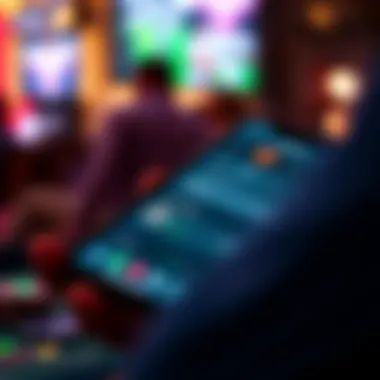 Innovations in Sports Betting Close-up of a smartphone showing a betting app