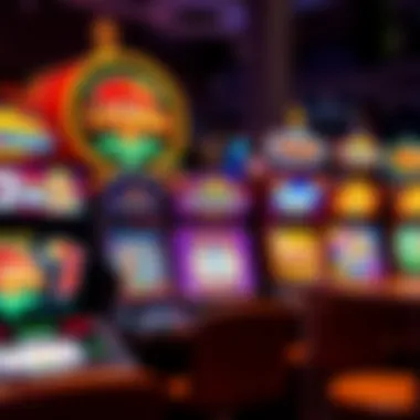 Diverse Slot Machine Themes A detailed view of various slot machines with enticing themes and bonuses.