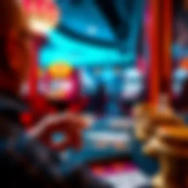 Exciting Online Casino Experience The thrill of an online casino game in action with vibrant graphics.