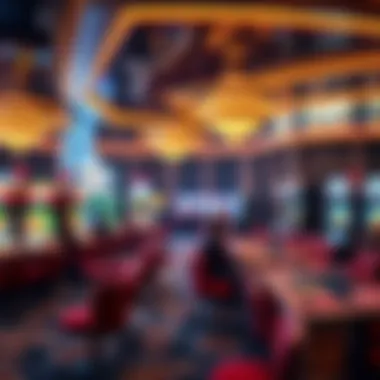 Virtual Casino Experience Virtual casino ambiance showcasing a variety of game options