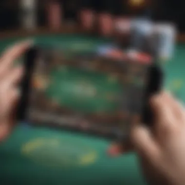 Mobile Betting App Interface Overview A detailed view of a mobile betting app interface showcasing various betting options and features.