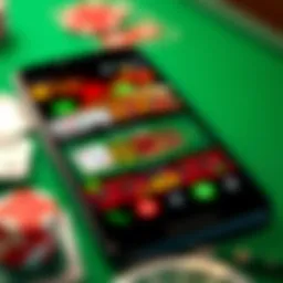 Smartphone displaying a real money casino app interface