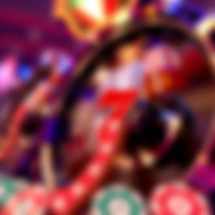 A close-up of a spinning slot reel capturing the thrill of gameplay