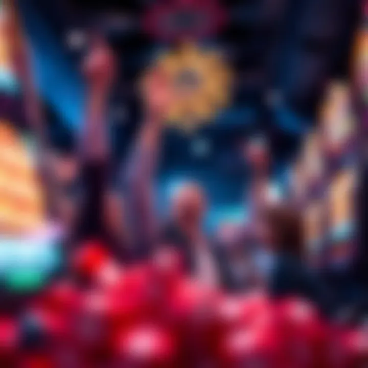 Celebration of a Slot Win Celebration of a slot win