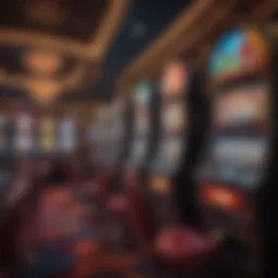 A vibrant array of slot machines at Hard Rock Tampa showcasing various themes and styles