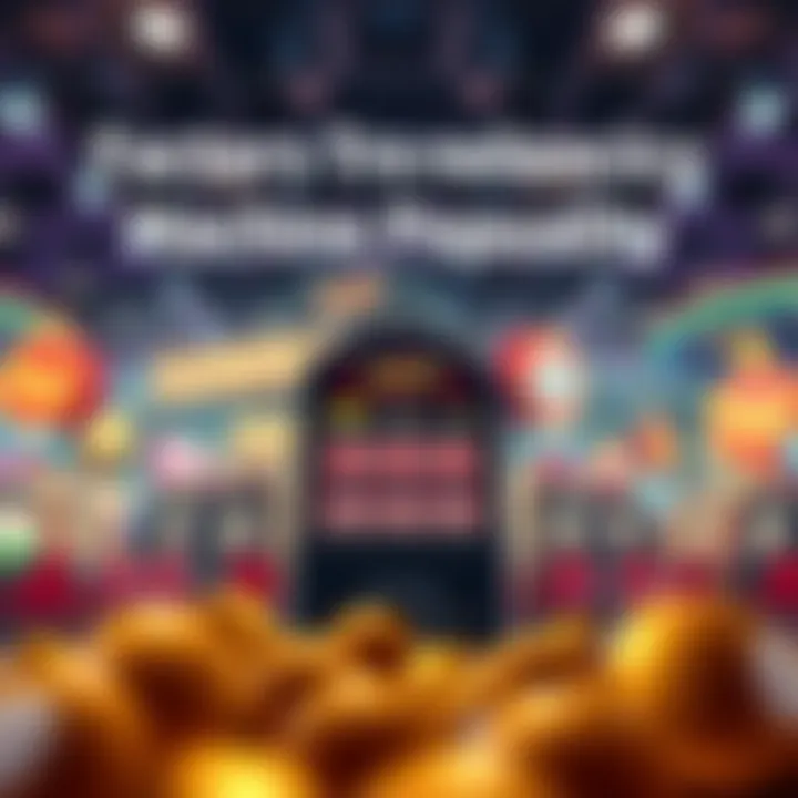 An infographic illustrating factors influencing machine popularity in Pop Slots.