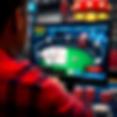 Illustration of a user-friendly poker platform interface