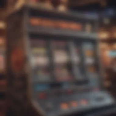 Captivating Slot Machine at Hollywood Casino Vibrant slot machine display at Hollywood Casino
