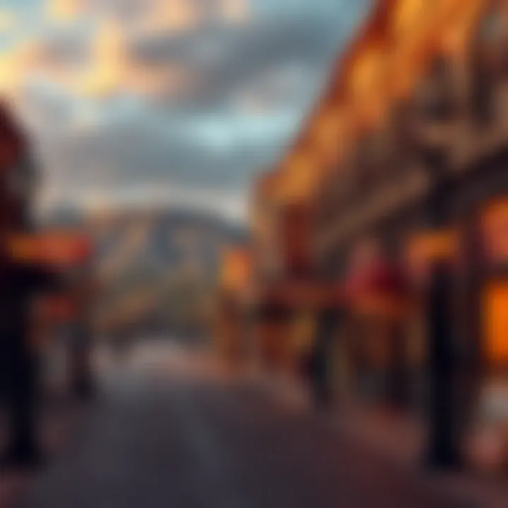 Scenic view of Deadwood streets lined with gaming establishments