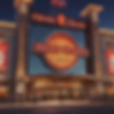 Vibrant Signage of Hard Rock Casino Exterior view of Hard Rock Casino showcasing vibrant signage
