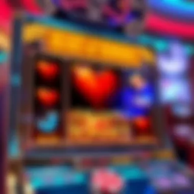 The Captivating Interface of Heart of Romance Captivating interface showcasing the slot machine features
