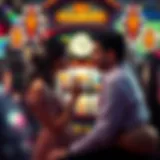 Luxurious romantic symbols depicted in the slot machine atmosphere